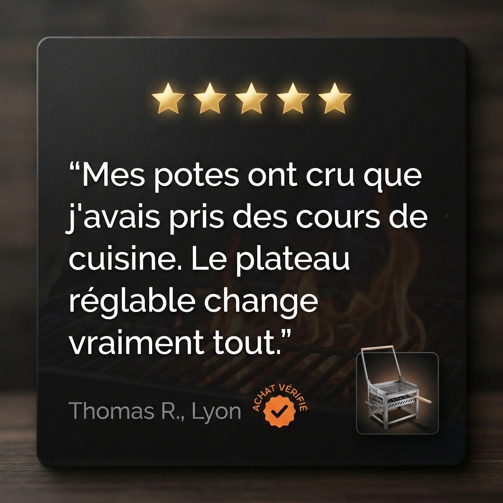GrillMaster Pro F1 — Barbecue Charbon Rotatif