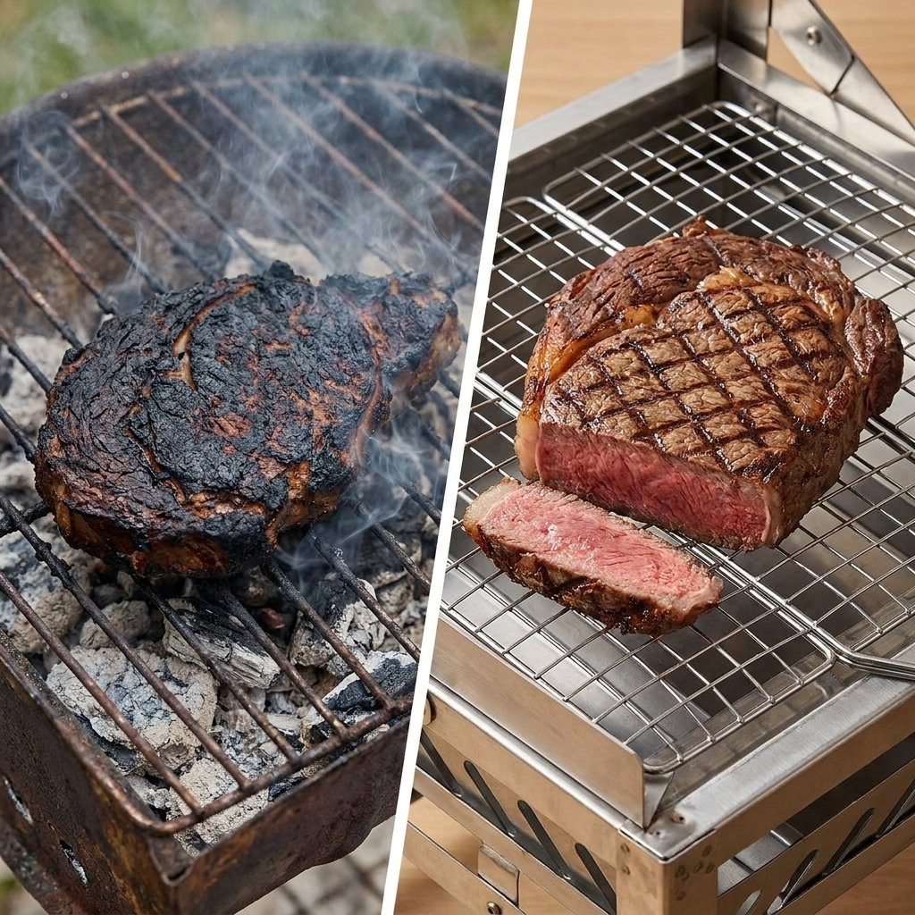 GrillMaster Pro F1 — Barbecue Charbon Rotatif