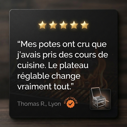GrillMaster Pro F1 — Barbecue Charbon Rotatif